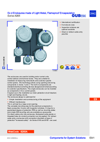 Thumbnail of document Data Sheet - 8265 light-metal Ex d enclosures